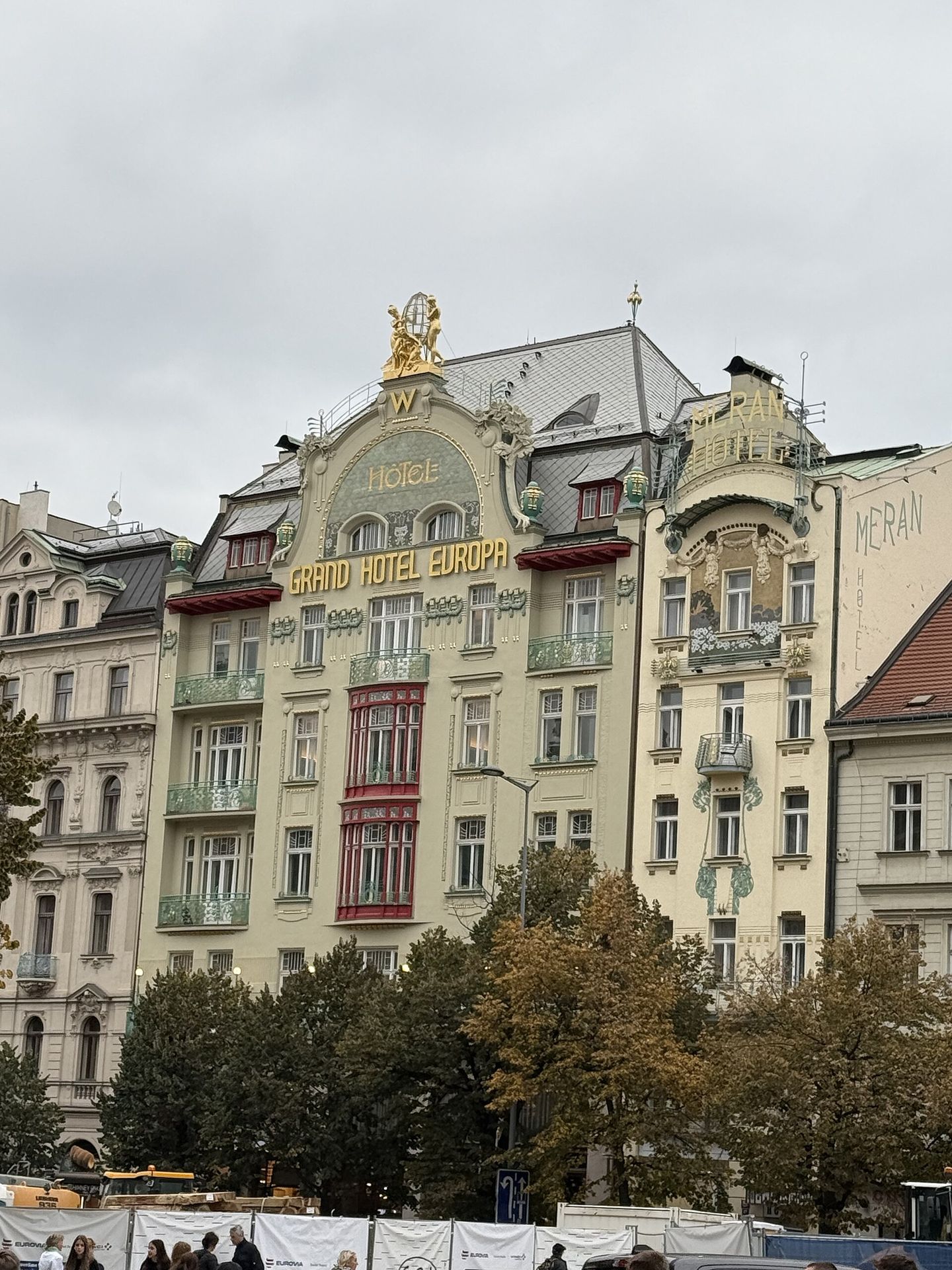 W Prague, the former Grand Hotel Evropa on Wenceslas Square